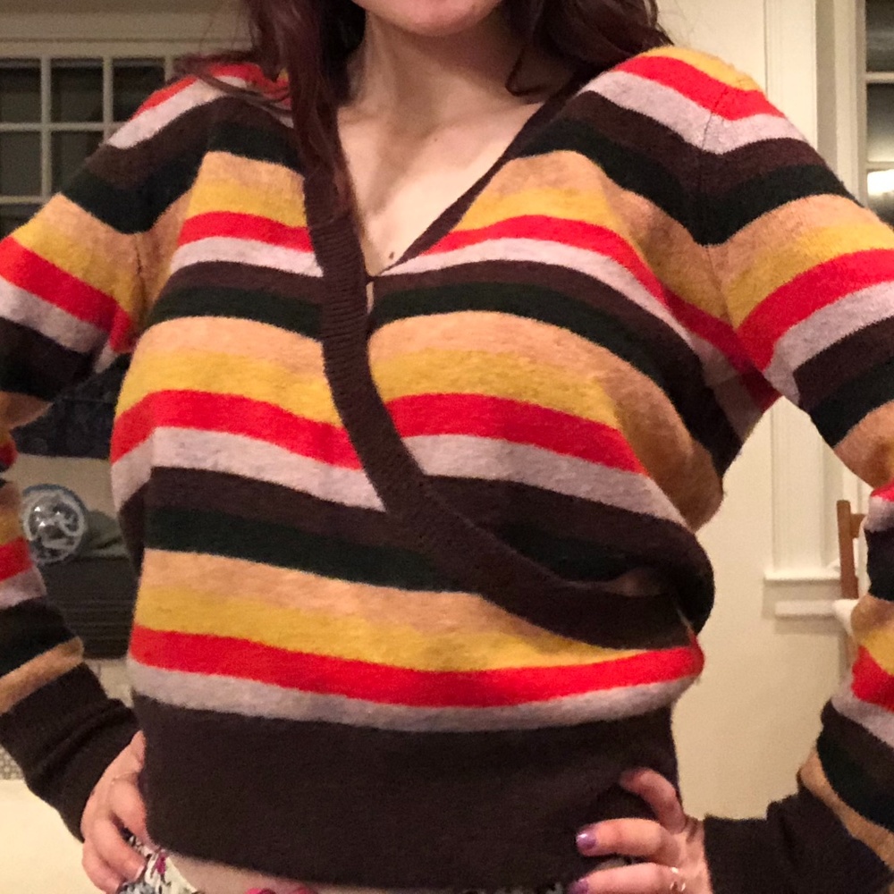 brand new striped madewell sweater